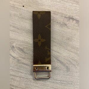 Upcycled LV keychain